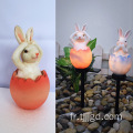 Courtyard Resin Lamp Lapin en forme